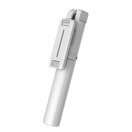 Selfie Stick MINI - with detachable Albastrutooth remote control and tripod - P30 WHITE