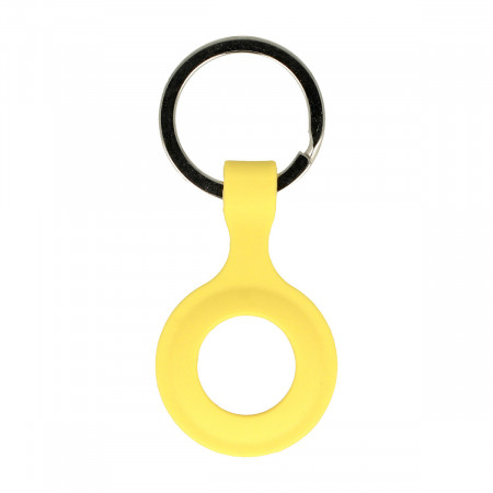 Silicone key ring pentru Airtag yellow