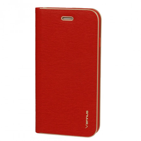 Vennus Book Case with frame for Xiaomi 12 Pro red