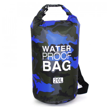 Waterproof Dry Bag Type 1 20L Albastru camouflage