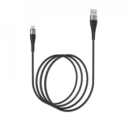 Cablu Borofone BX32 Munificent - USB to Micro USB - 2.4A 1 metre Negru