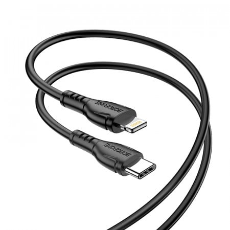 Cablu Borofone BX51 Triumph - Type C to Lightning - 2,4A 1 metre Negru