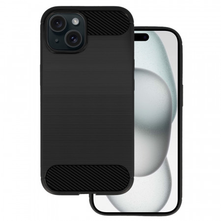 Carcasa Spate CARBON pentru IPHONE 15 PLUS Negru