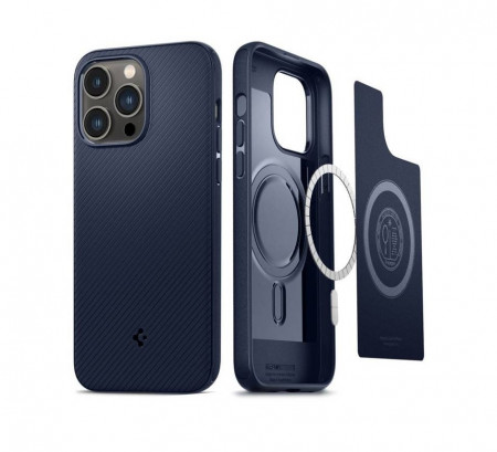 Carcasa SPIGEN Mag Armor Magsafe ACS06737 do Iphone 15 Pro - Albastru Navy