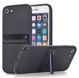 Husa iPhone 6 si 6S Carbon Texture Black Cu Suport Wide