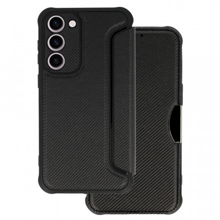 Husa Razor Carbon Book pentru Samsung Galaxy S23 Plus black