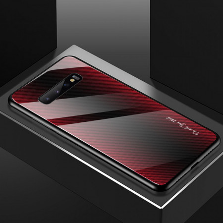 Husa Samsung Galaxy Note 8 - Husa Pro Shield Glass Rosu cu Efect Gradient