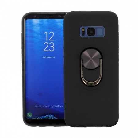 Husa Samsung Galaxy S8 PLUS Neagra Din Policarbonat Premium cu Inel Rotativ