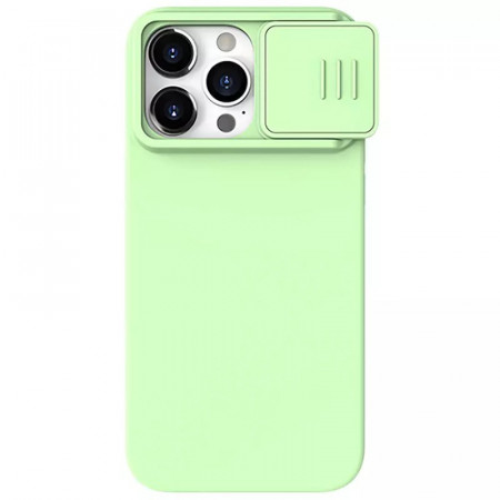 Husa Silicon NillkinCamShield Silky pentru Iphone 15 Pro Max mint