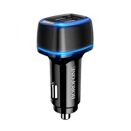 Incarcator Auto Borofone BZ14 Max - 2xUSB - 2,4A Negru