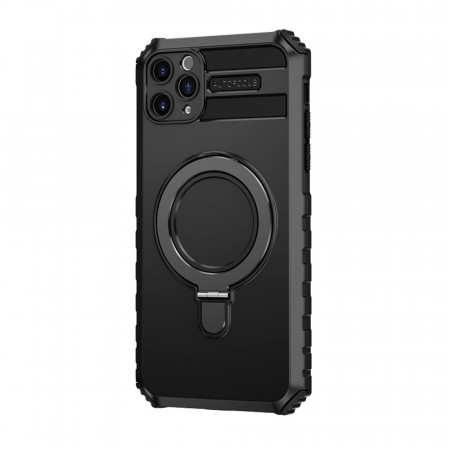Tel Protect Armor Magsafe Metal Ring Case for Iphone 11 Pro black
