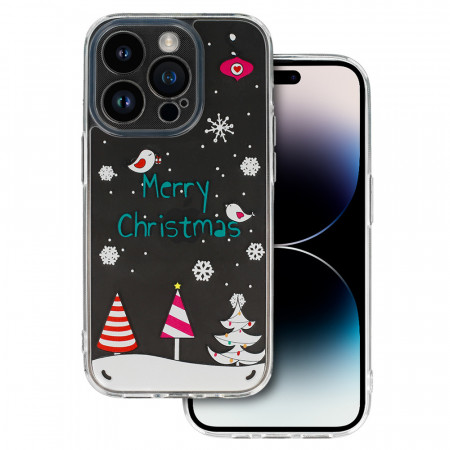 TEL PROTECT Christmas Carcasa pentru Iphone 14 Pro Max Design 4 Clear