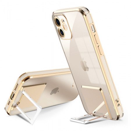 Tel Protect Kickstand Luxury Case for Iphone 13 Pro Max Gold