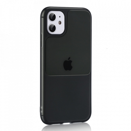 TEL PROTECT Window Husa pentru Iphone 12 Mini Negru