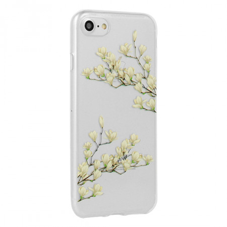 Telone Floral Husa Silicone pentru Iphone X/XS Magnolia