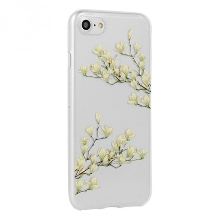 Telone Floral Husa Silicone pentru Iphone XS MAX Magnolia