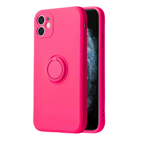 Vennus Silicone Ring for Iphone 13 Mini Pink