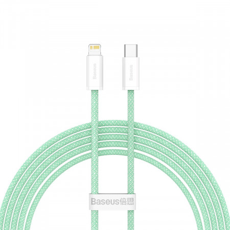 Baseus Cablu Dynamic - Tip C to Lightning - PD 20W 2 metri (CALD000106) green