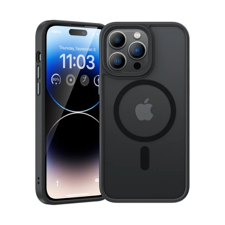 Benks Magnetic Mist Case Metal Frame for Iphone 15 Pro Max black