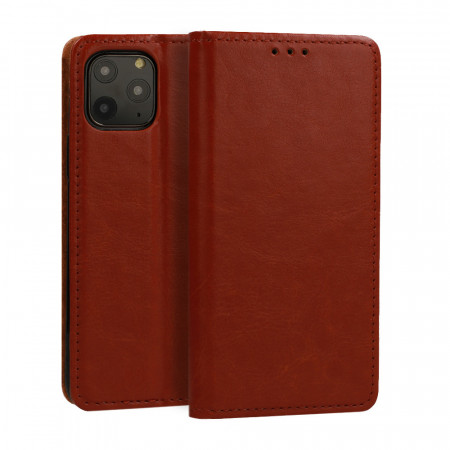 Book Special Case for IPHONE 14 BROWN (leather)