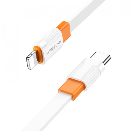 Borofone Cable BX89 Union - Type C to Lightning - PD 20W 1 metre white-orange