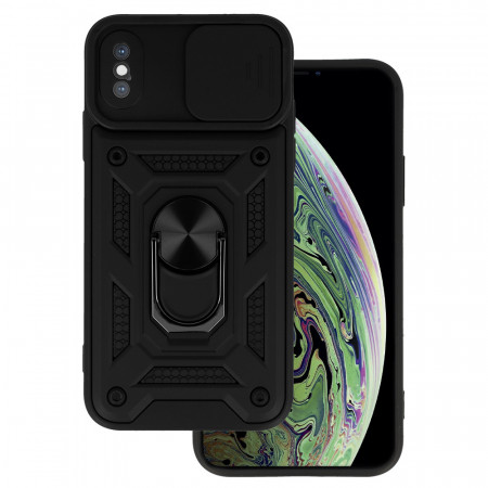 Carcasa Slide Camera Armor pentru Iphone X/XS Negru