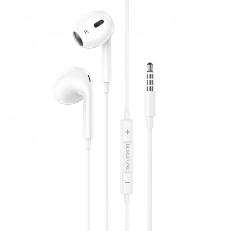 Casti Borofone BM80 Max Gorgeous with microphone white
