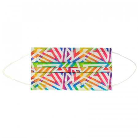 Disposable protective face mask 10 pieces - design 4