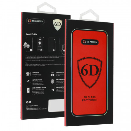 Full Glue 6D Folie Sticla TempeRosu pentru SAMSUNG GALAXY S23 FE Negru