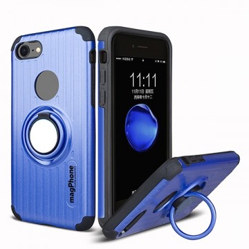 Husa iPhone 7 | 8 | SE (2020) magPhone Antisoc Blue Cu Inel Rotativ
