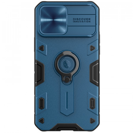 Husa NillkinCamShield Armor TPU+PC pentru Iphone 13 Pro Max Albastru