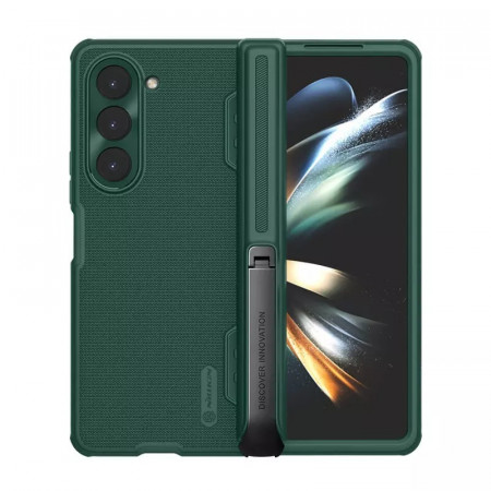 Husa NillkinSuper Frosted Shield Fold Carcasa pentru Samsung Galaxy Z Fold 5 5G green (bracket)
