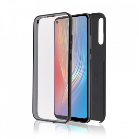 Husa Samsung Galaxy A10 - 360 Fully cu Spate din Policarbonat si Folie din Silicon - Black
