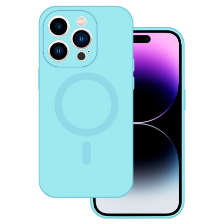 Husa Tel Protect MagSilicone Husa pentru Iphone 15 Plus Light blue