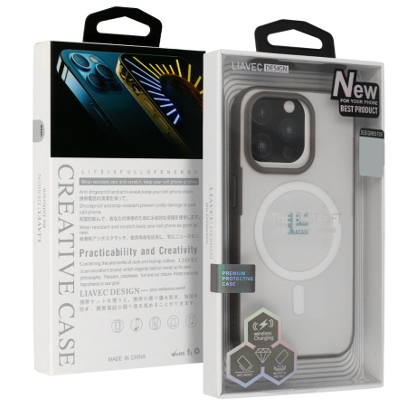 Liavec Warframe Magsafe Series Case for Iphone 15 Pro titanium