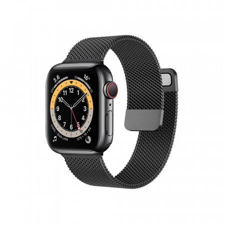 Milanese bracelet loop for Apple Watch 42/44/45mm black