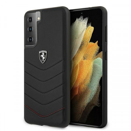 Original Case FERRARI - Hard Case Off Track Quilted FEHQUHCS21SBK - Samsung S21 Galaxy G991 Black