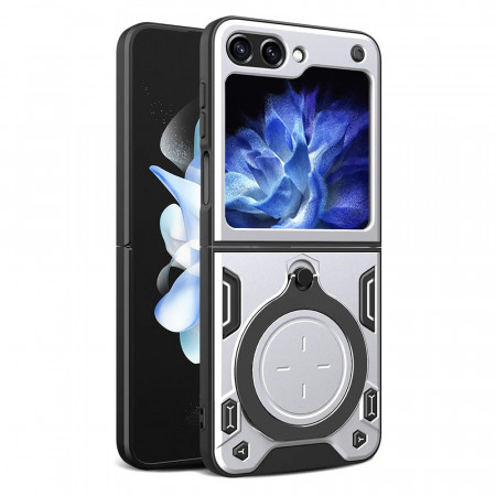 Ring Armor Carcasa pentru Samsung Galaxy Z Flip 5 Silver