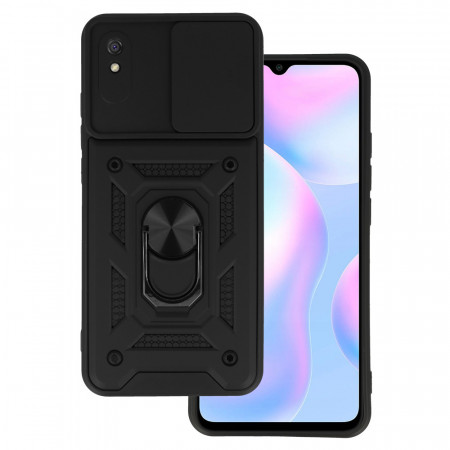 Slide Camera Armor Carcasa pentru Xiaomi Rosumi 9A Negru
