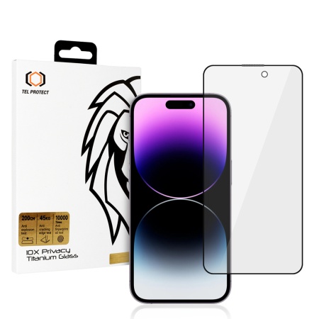 Tempered glass 10X Privacy Titanium for Iphone 14 Pro