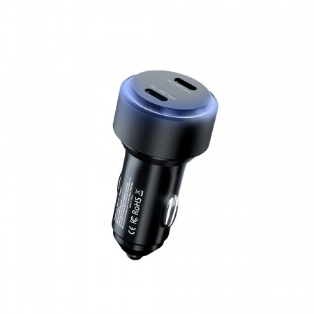 Amazing Thing Car charger Speed Pro SP66WCC - 2xType C - PD 66W black