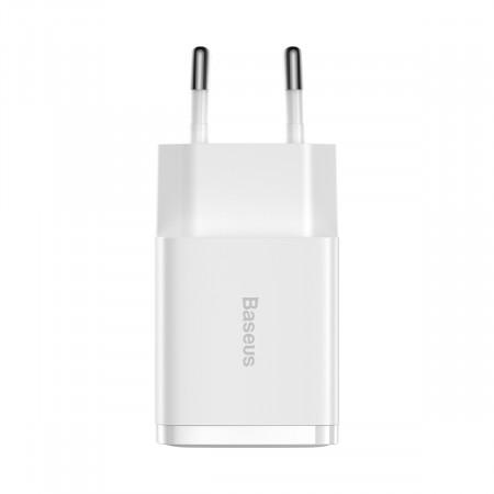 Baseus Compact Incarcator Priza - 2xUSB - 10,5W (CCXJ010202) white