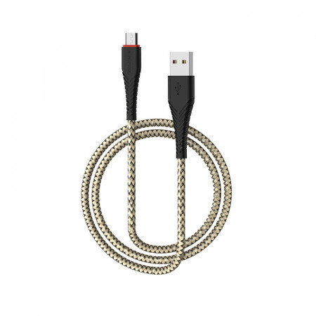 Borofone Cable BX25 Powerful - USB to Micro USB - 2,4A 1 metre black
