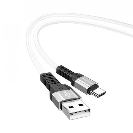 Borofone Cablu BX64 Special Silicone - USB to Type C - 3A 1 metre white