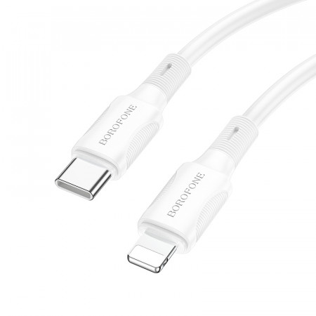 Borofone Cablu BX80 Succeed - Type C to Lightning - PD 20W 1 metre white