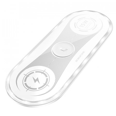 Borofone Wireless induction charger BQ14 Absolute 3 in 1 22,5W white