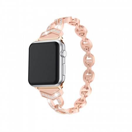 Bracelet loop for Apple Watch 42/44/45 design 3 rose gold