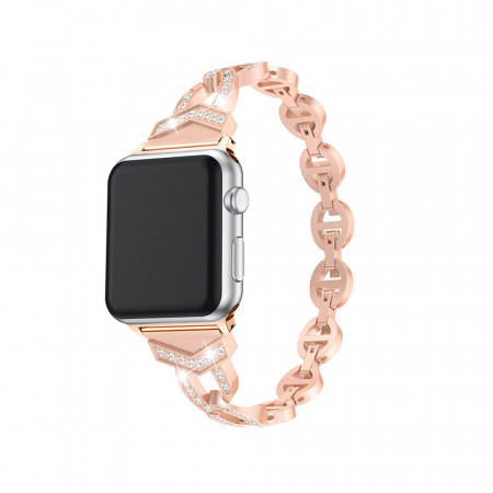 Bracelet loop pentru Apple Watch 42/44/45 design 3 rose Auriu