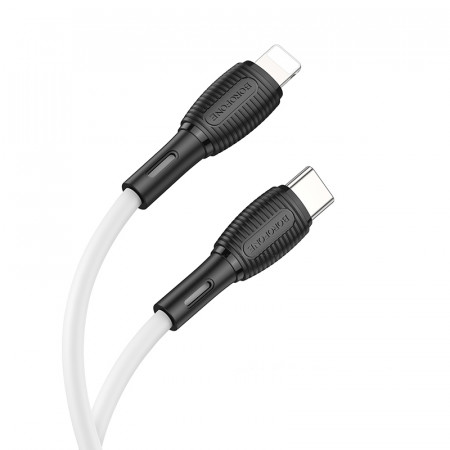 Cablu Borofone BX86 Advantage - Type C to Lightning - PD 20W 1 metre white