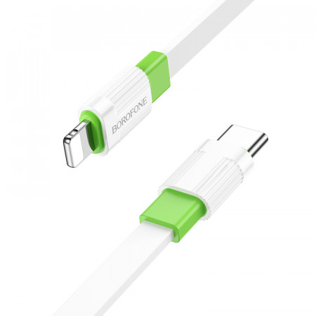 Cablu Borofone BX89 Union - Type C to Lightning - PD 20W 1 metre white-green